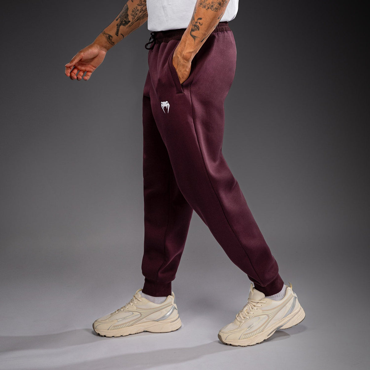 Venum Attack Fleece & Weave Joggers - Burgundy  product-type_Jogging Pants Venum