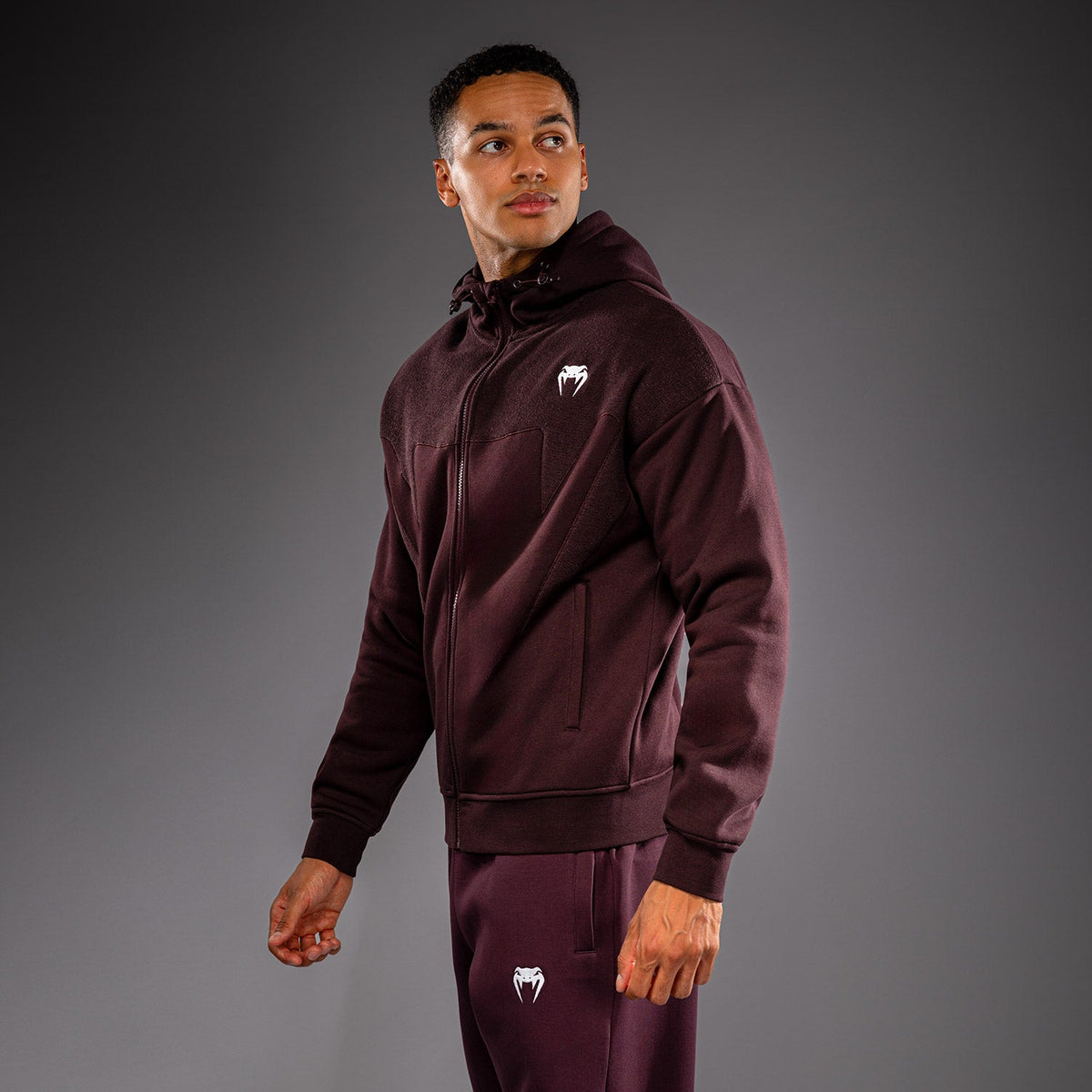 Venum Attack Fleece & Weave Track Jacket - Burgundy  product-type_Sweatshirts Venum