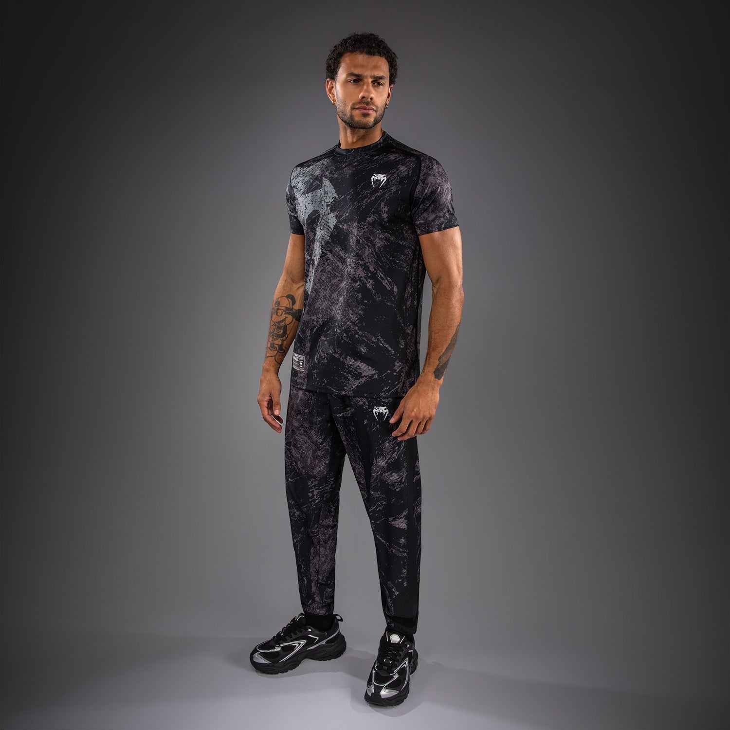 Venum Rage & Workout Dry Tech T-Shirt - Black/Grey  product-type_Dry Tech T-Shirts Venum