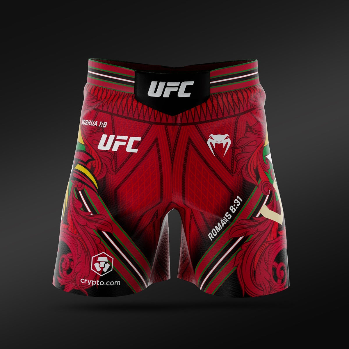 Men's UFC Adrenaline Unrivaled by Venum Red Josh Van Short Fit Fight Short