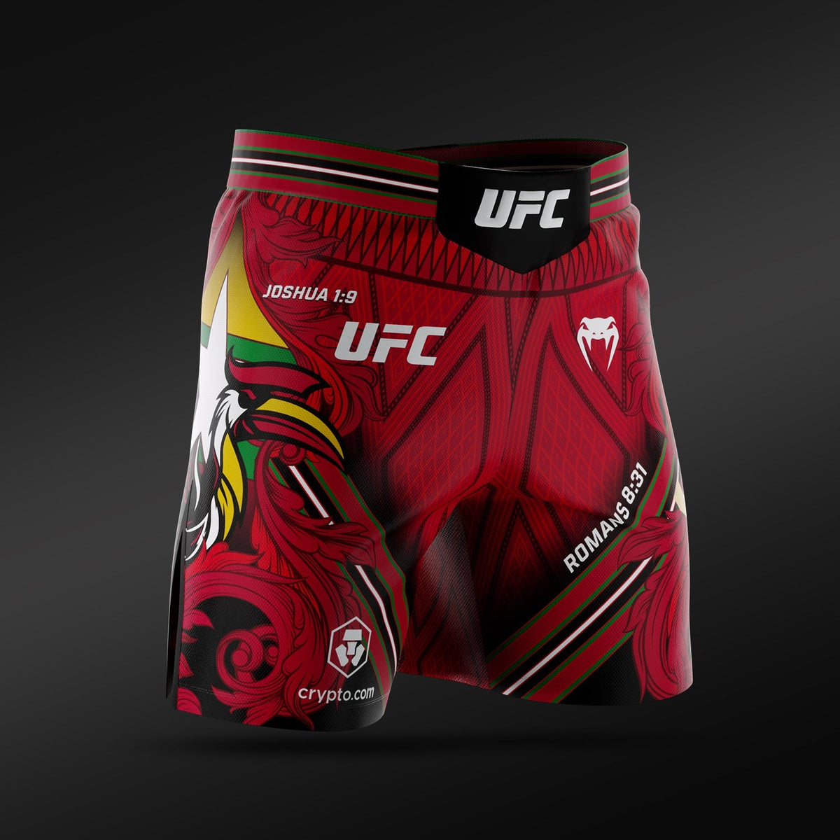 Men's UFC Adrenaline Unrivaled by Venum Red Josh Van Short Fit Fight Short