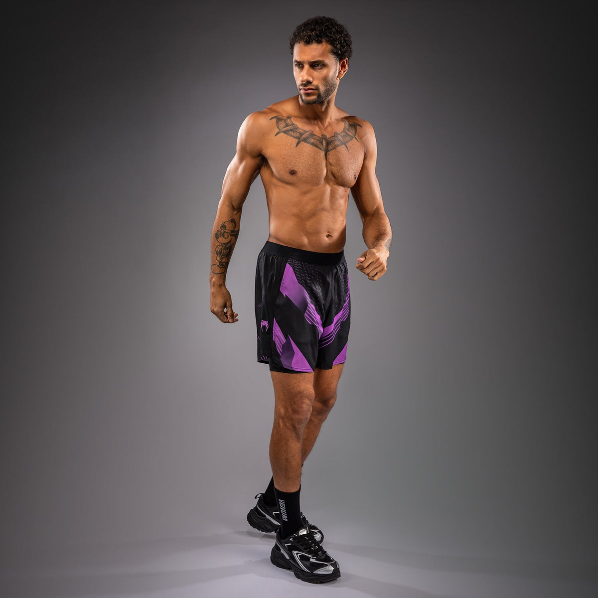 Venum No-Gi 6.0 Training Shorts - Black/Purple  product-type_Training shorts Venum