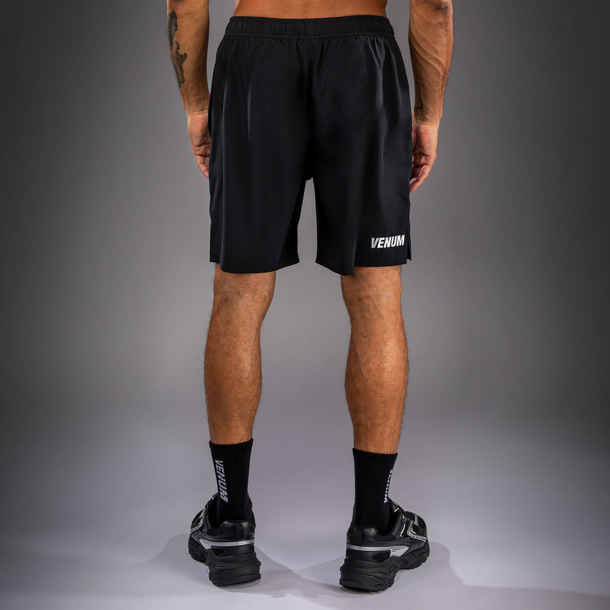 Venum Contender Training Shorts - Black/Silver  product-type_Training shorts Venum