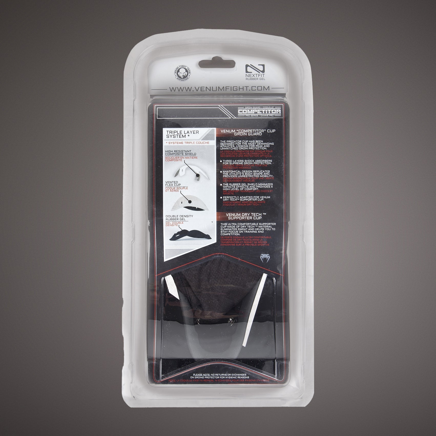 Venum Competitor Silver Series Groin Guard and Jockstrap