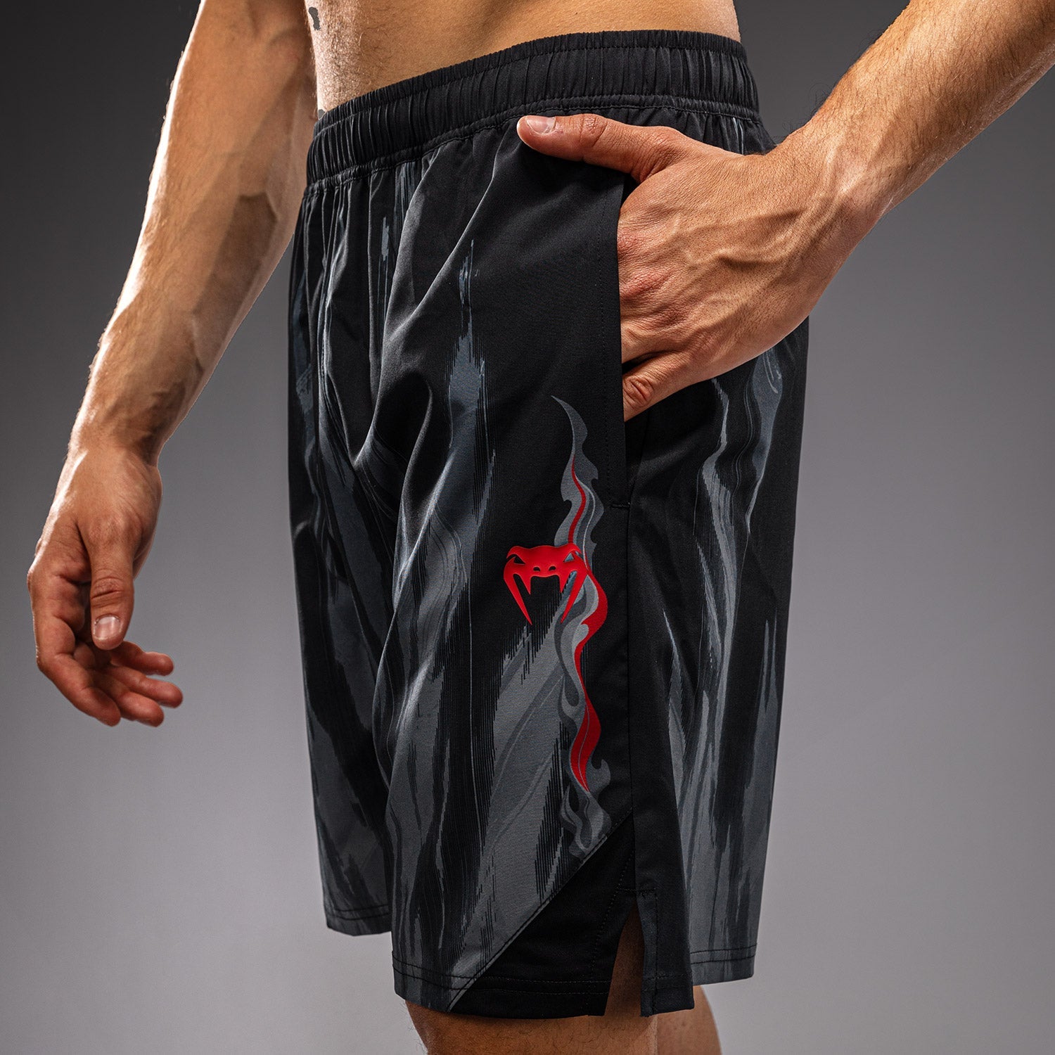 Venum Demon Training Shorts - Black/Grey  product-type_Training shorts Venum