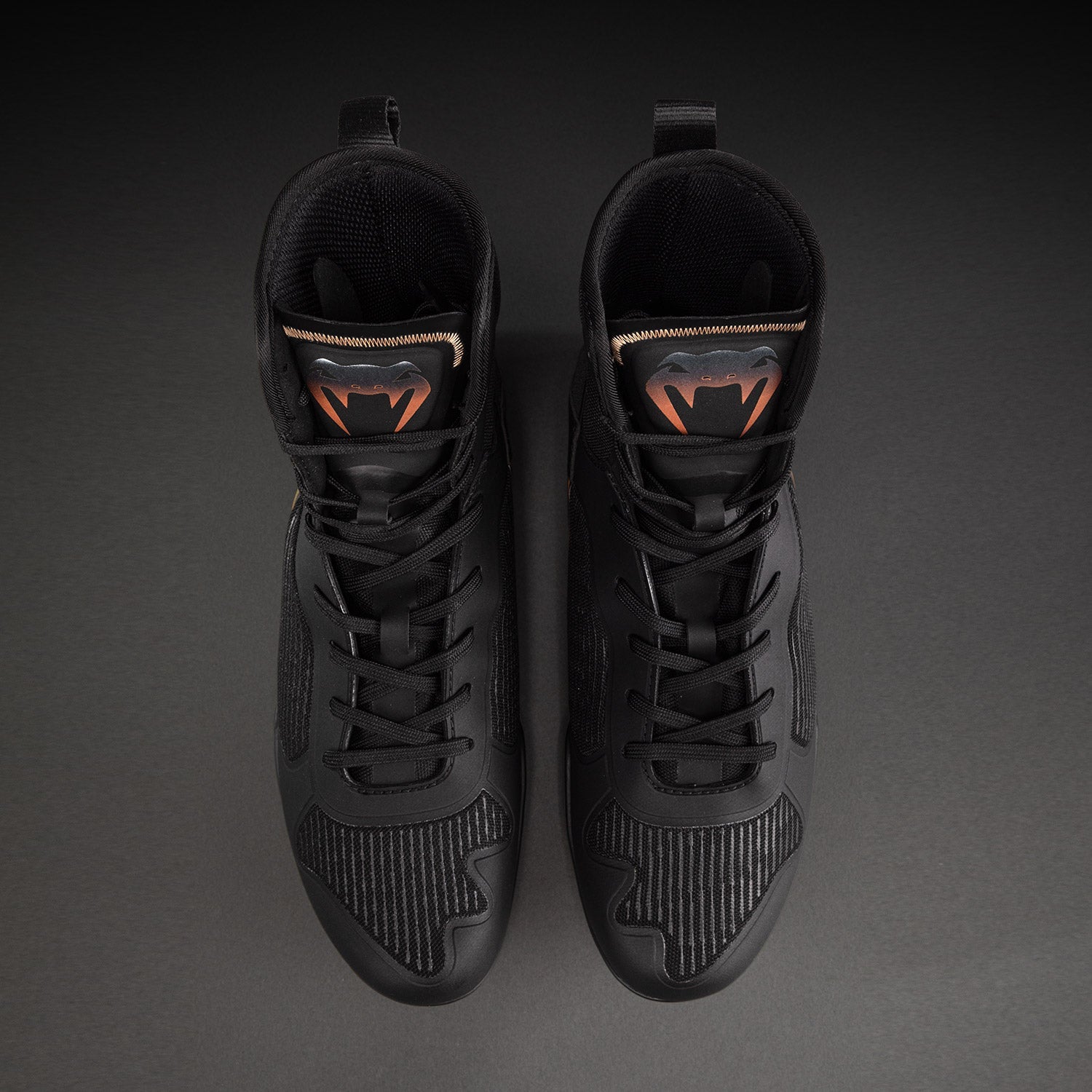 Venum Elite Neo Boxing Shoes - Black/Gold  product-type_Boxing shoes Venum