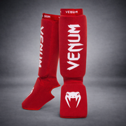 Venum Kontact Shin Guards with Foot - One Size
