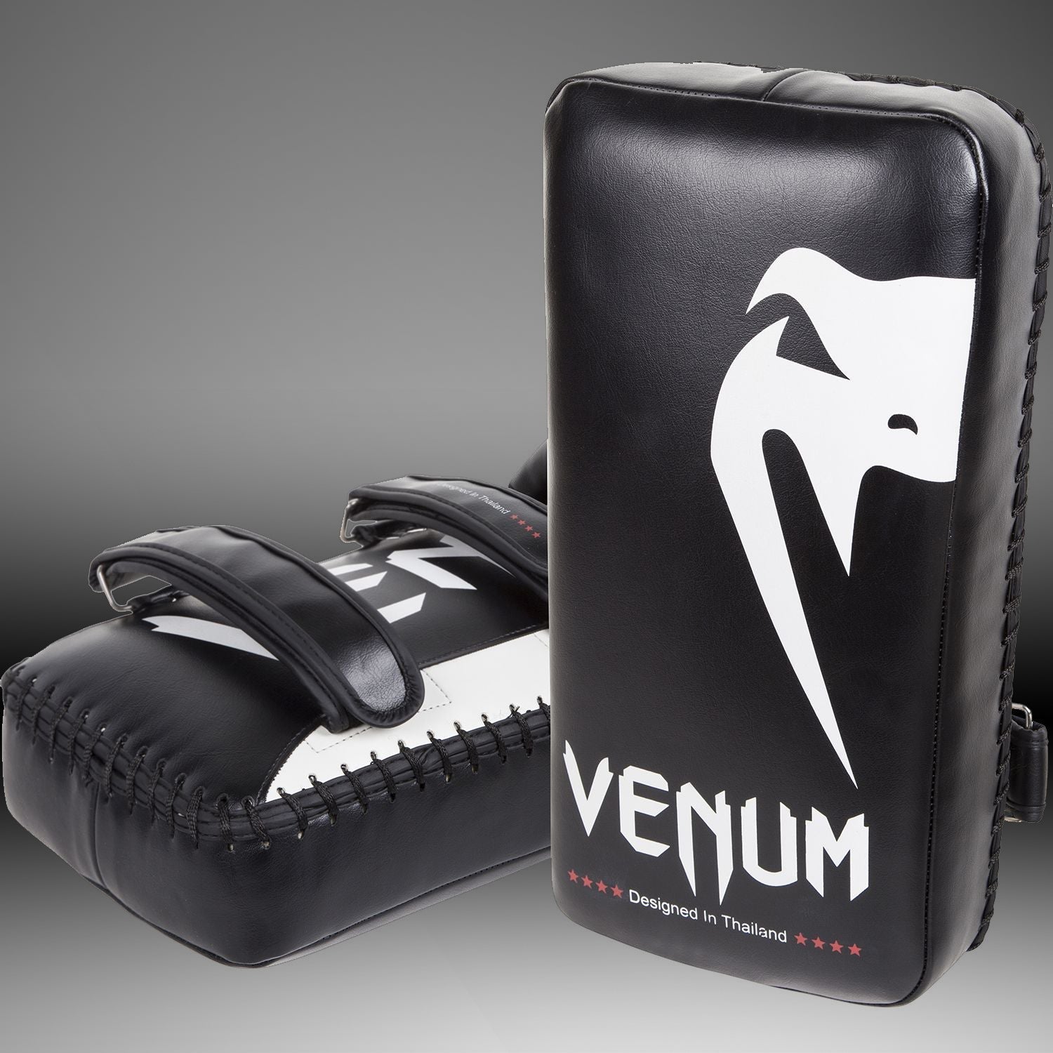 Venum Giant Kick Pads - Black/Ice (Pair)  product-type_Kick pads Venum