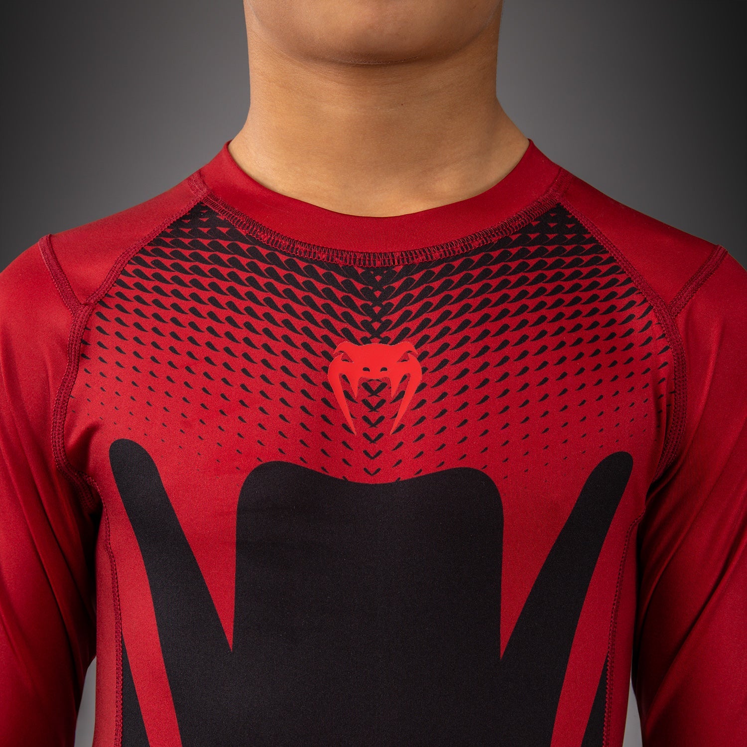 Venum Attack Kids Short Sleeve Rashguard - Black/Red  product-type_Compression T-Shirts Venum