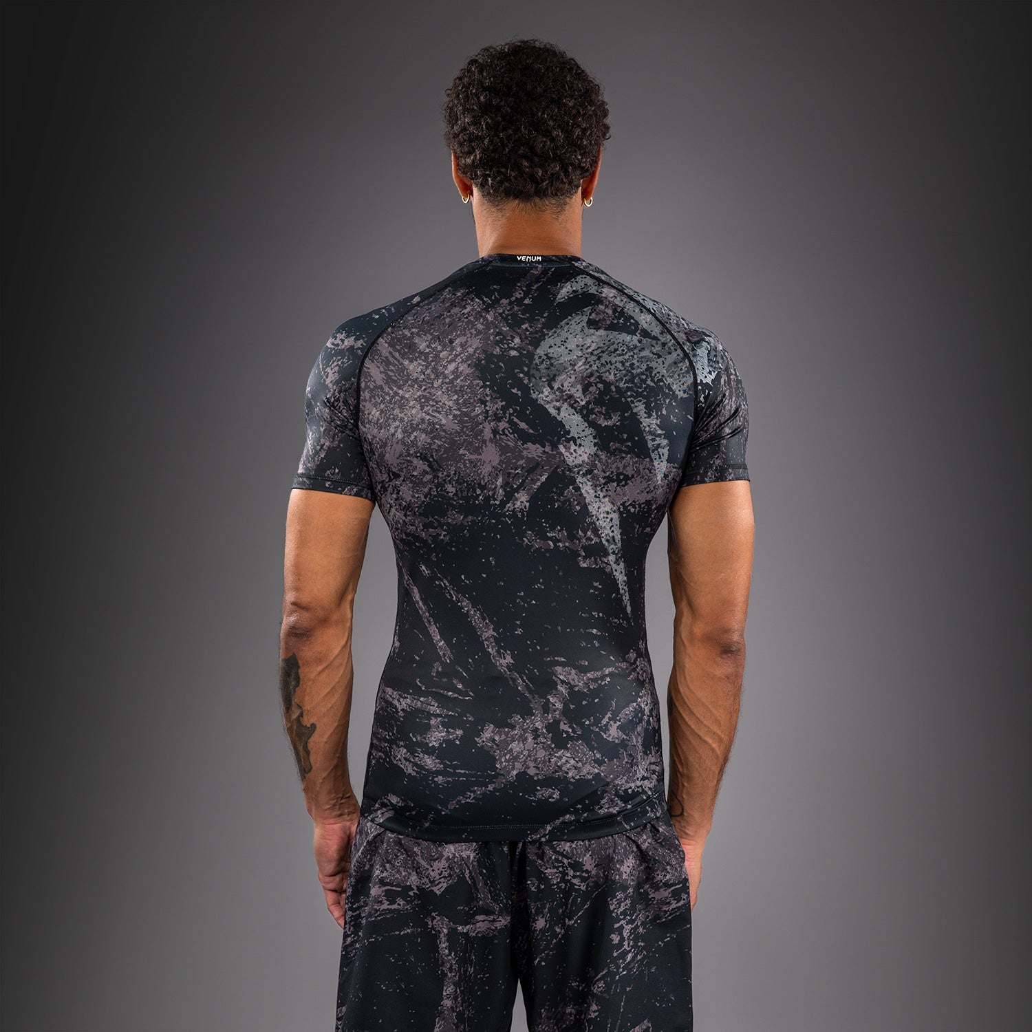 Venum Rage & Workout Short Sleeve Rashguard - Black/Grey  product-type_Compression T-Shirts Venum