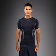 Venum G-Core Short Sleeve Rashguard - Navy Blue/White  product-type_Compression T-Shirts Venum