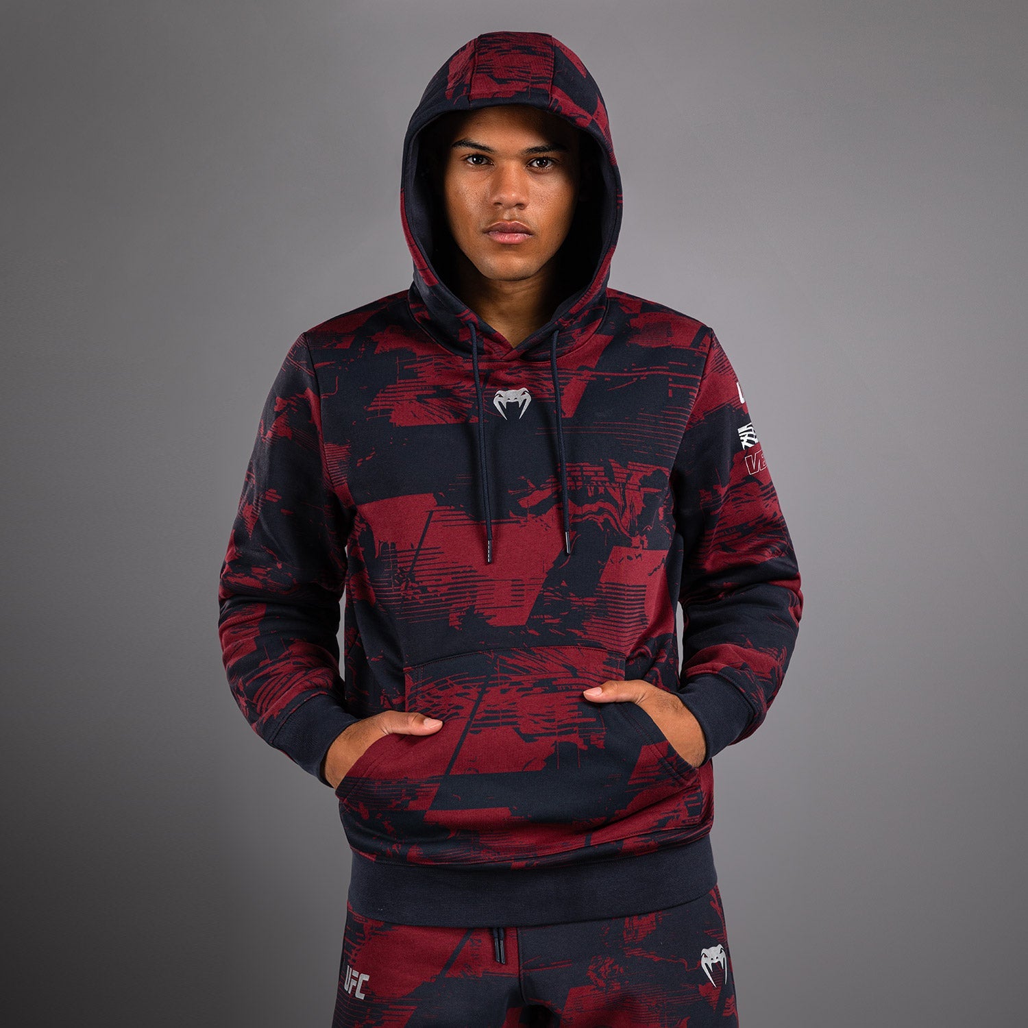 Men's UFC Zenith by Venum Burgundy Authentic Fight Week Pullover Hoodie  product-type_Sweatshirts Venum
