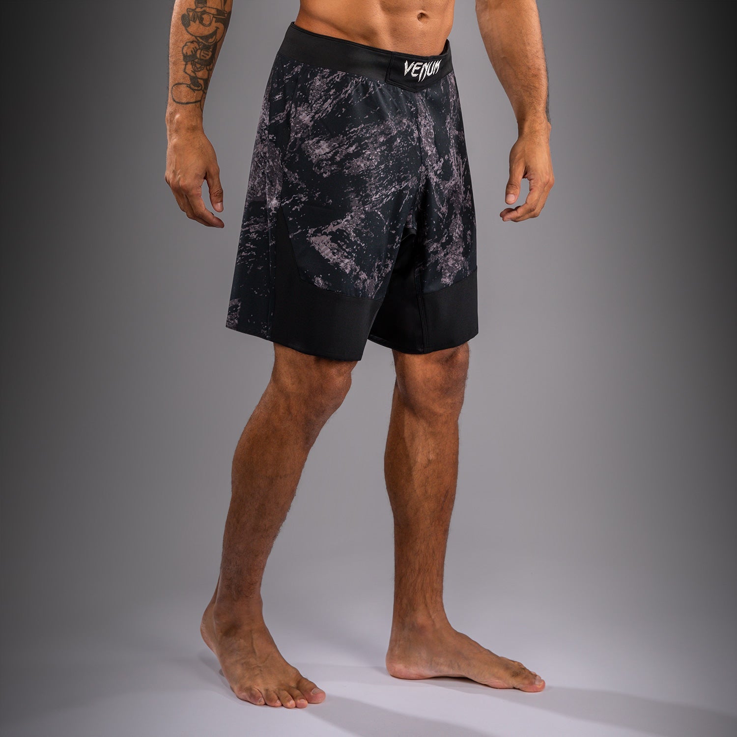 Venum Rage & Workout Fight Shorts - Black/Grey  product-type_MMA Shorts Venum