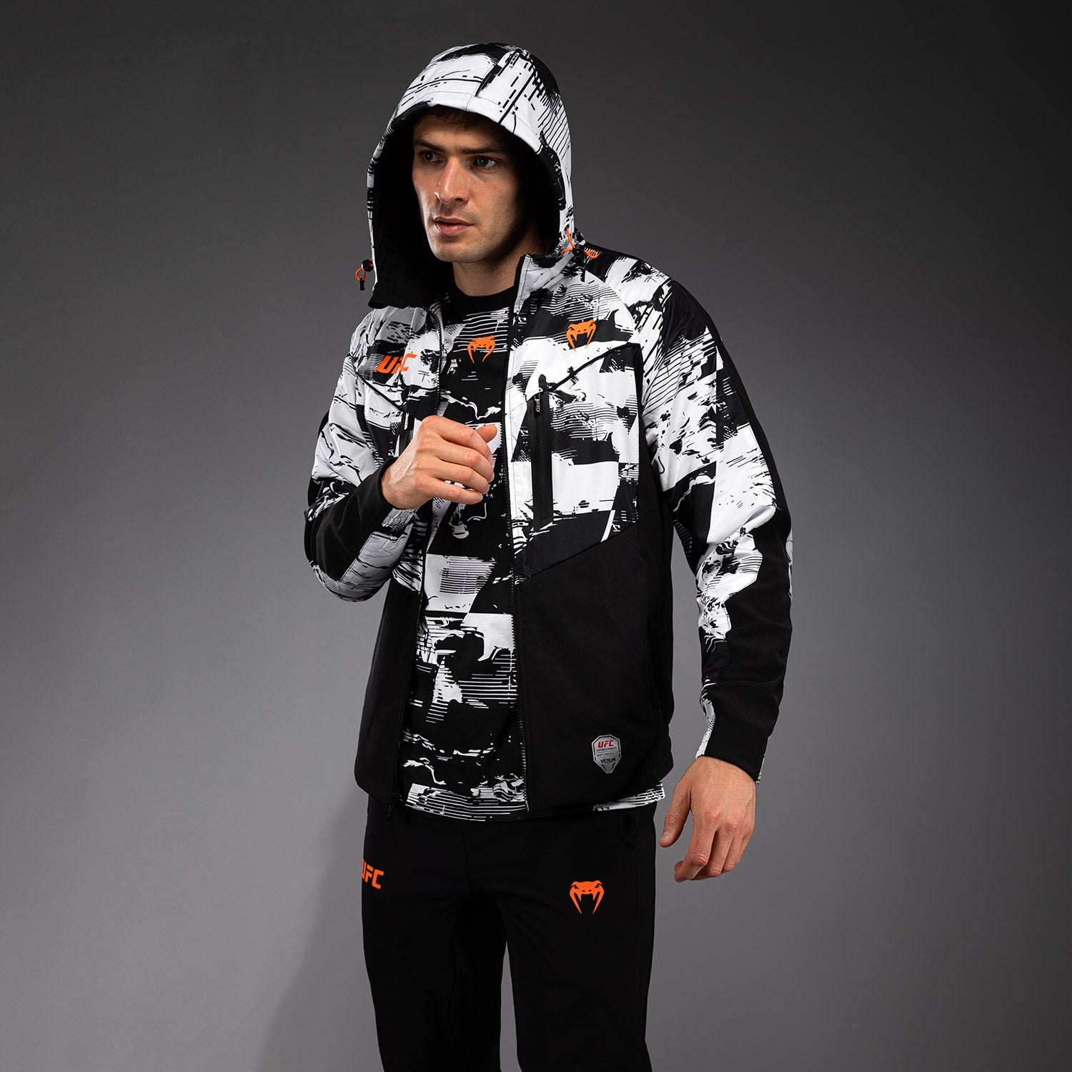 Men's UFC Zenith by Venum White Authentic Fight Week Zip Hoodie  product-type_Jackets Venum