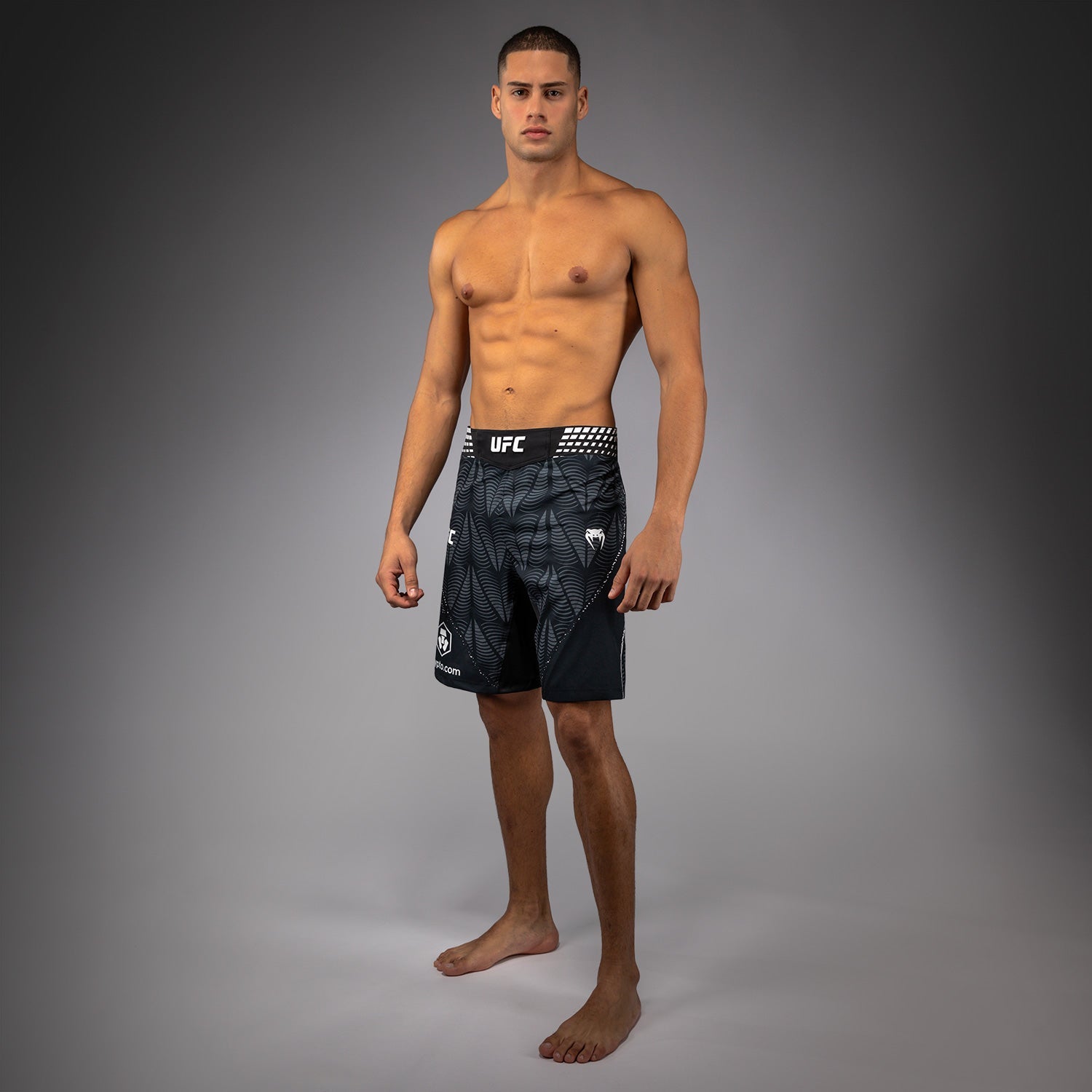 Men's UFC Zenith by Venum Black Authentic Fight Night Long Fit Fight Short Personalized