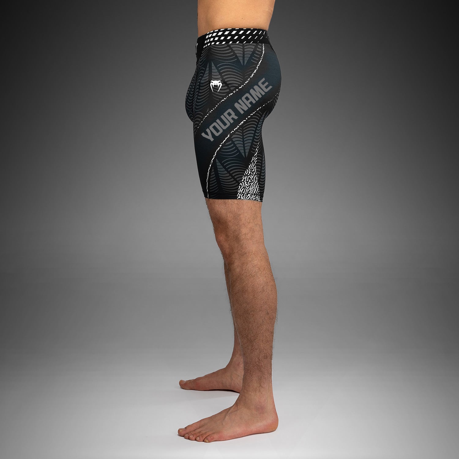 Men's UFC Zenith by Venum Black Authentic Fight Night Vale Tudo Short Personalized