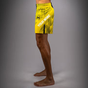 Men's UFC Zenith by Venum Yellow Authentic Fight Night Short Fit Fight Short Personalized