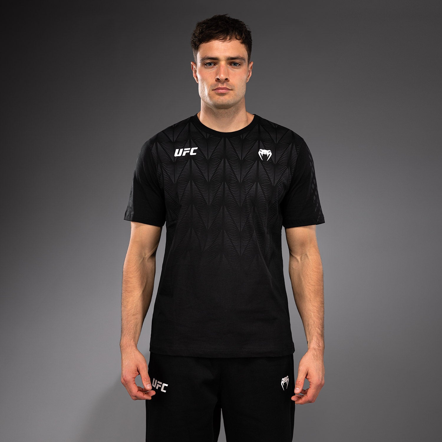 Men's UFC Zenith by Venum Replica Black T-Shirt Personalized