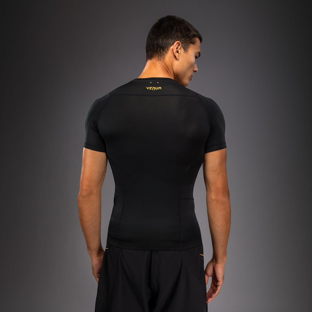Venum G-Core Short Sleeve Rashguard - Black/Gold  product-type_Compression T-Shirts Venum