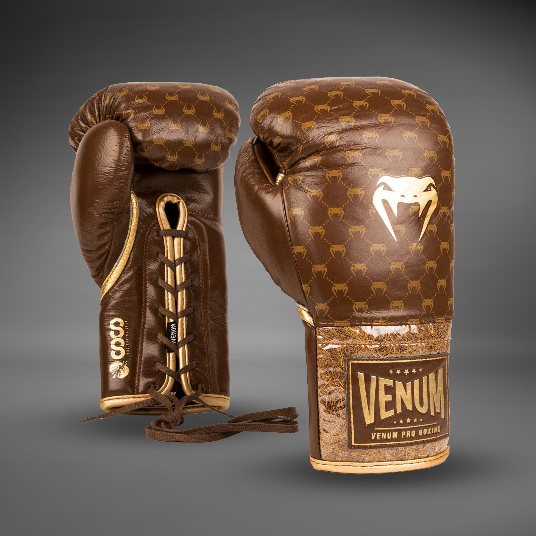Venum Coco Monogram Pro Lace Up Boxing Gloves