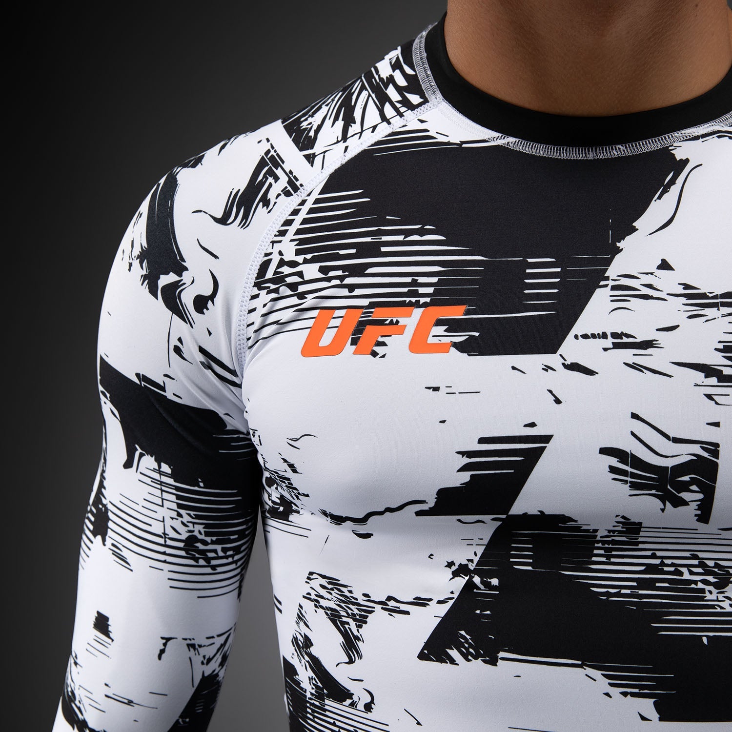 Men's UFC Zenith by Venum White Authentic Fight Week Performance Long Sleeve Rashguard  product-type_Compression T-Shirts Venum