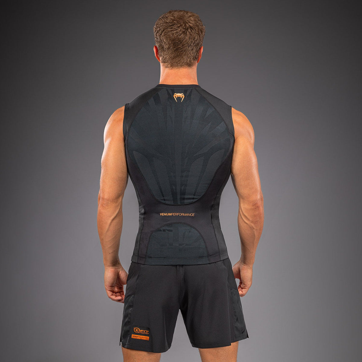 Venum G-Fit Revolution Sleeveless Rashguard - Black/Copper  product-type_Compression T-Shirts Venum