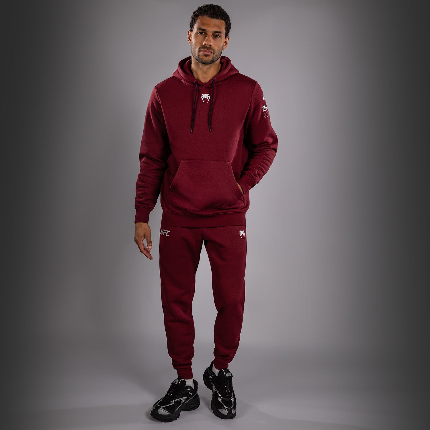 Men's UFC Zenith by Venum Burgundy Authentic Fight Week Pullover Hoodie  product-type_Sweatshirts Venum