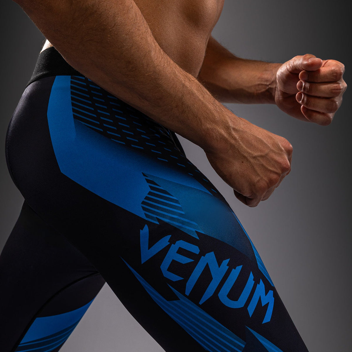 Venum No-Gi 6.0 Spats - Black/Blue  product-type_Compression Pants Venum