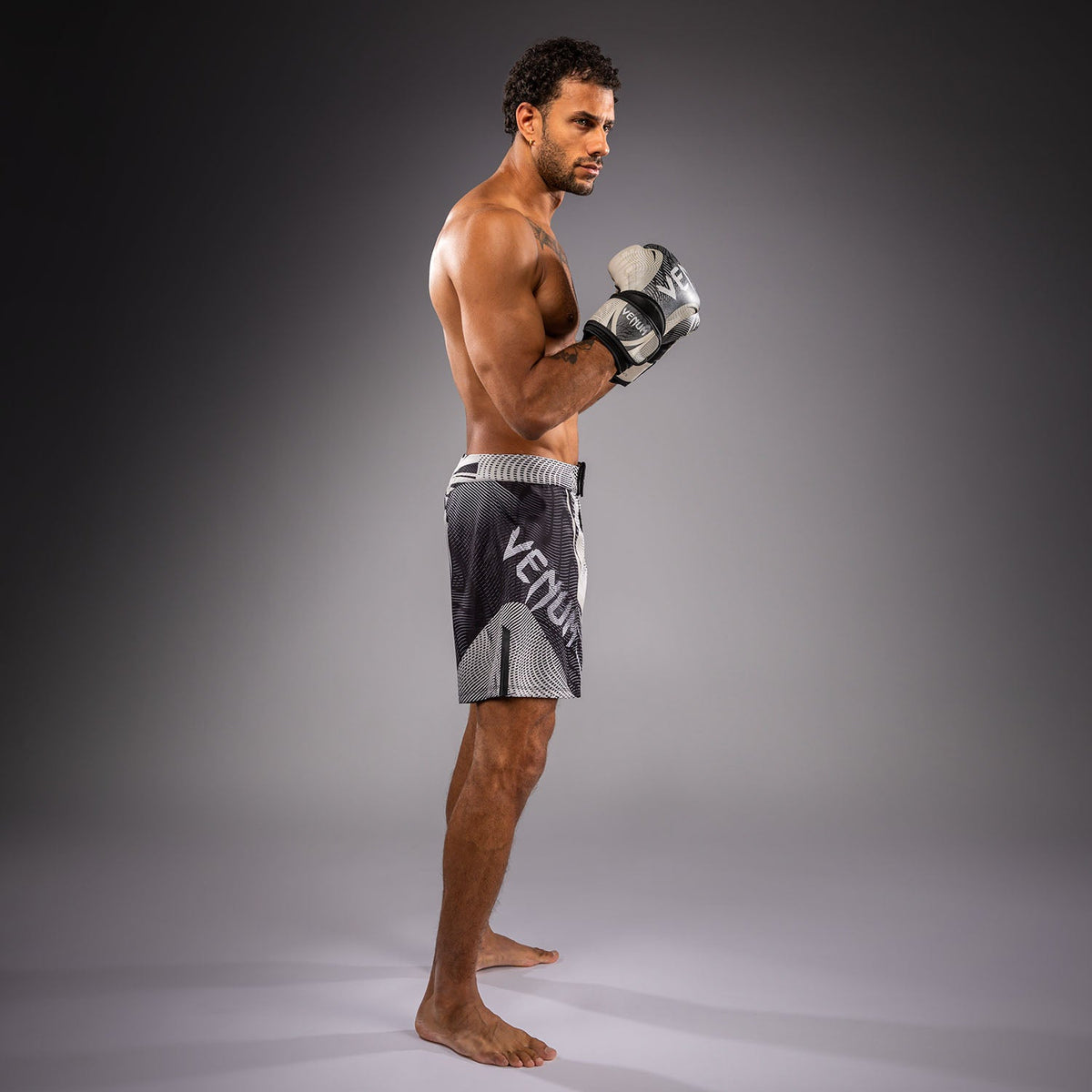 Venum Galactic 3.0 Fight Shorts - Off-White/Black  product-type_MMA Shorts Venum