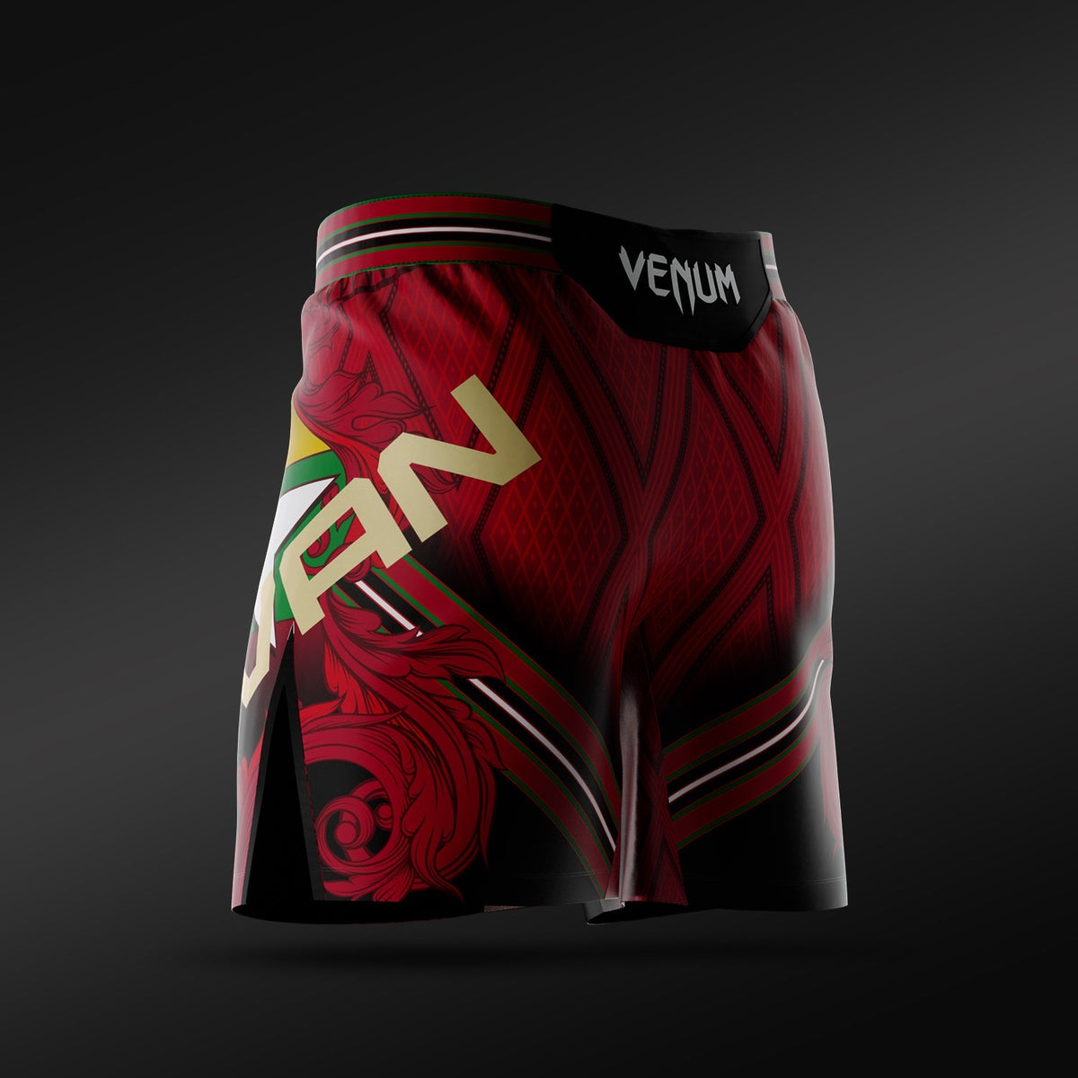Men's UFC Adrenaline Unrivaled by Venum Red Josh Van Short Fit Fight Short