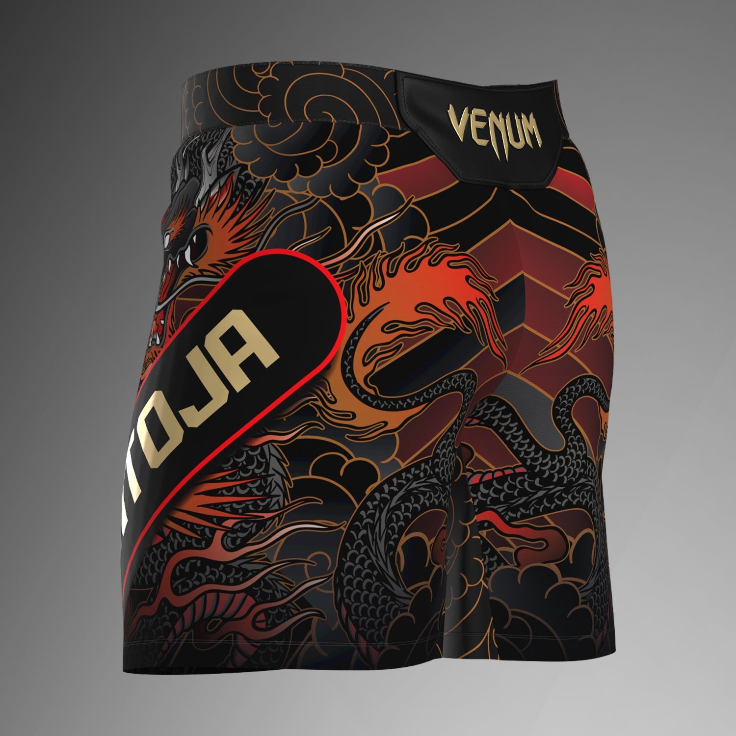 Men's UFC Unrivaled by Venum Red Alexandre Pantoja Short fit Fight short