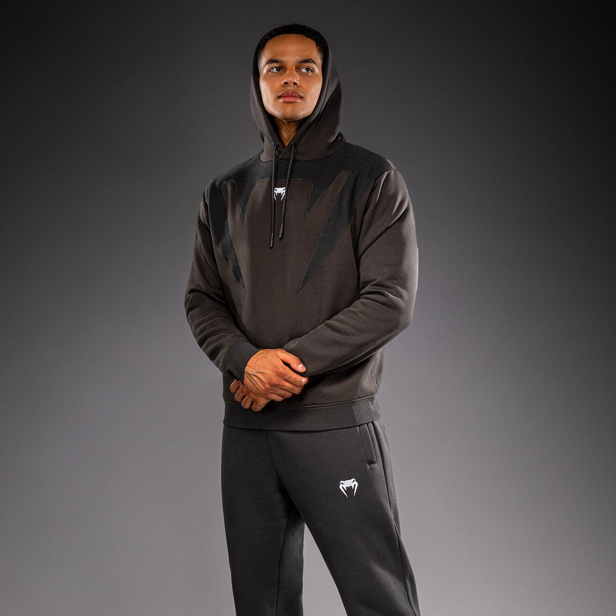 Venum Attack Fleece & Weave Hoodie - Grey  product-type_Sweatshirts Venum