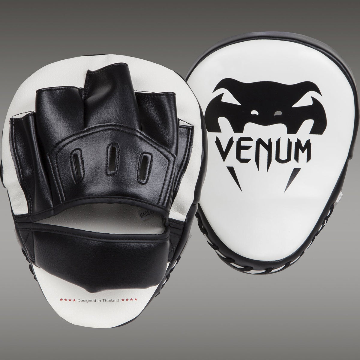 Venum Light Focus Mitts - White/Black (Pair)  product-type_Focus Mits Venum