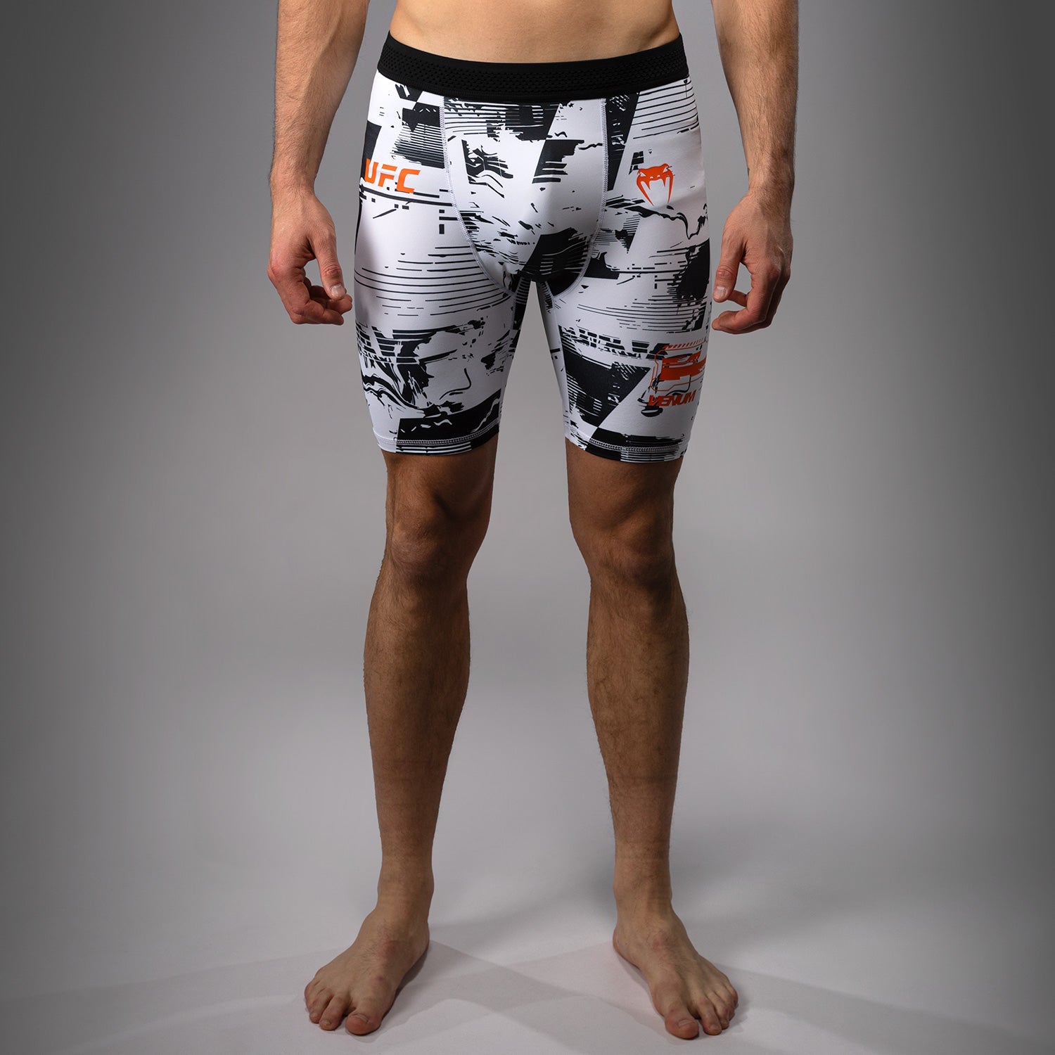 Men’s UFC Zenith by Venum White Authentic Fight Week Performance Vale Tudo Short  product-type_Compression shorts Venum