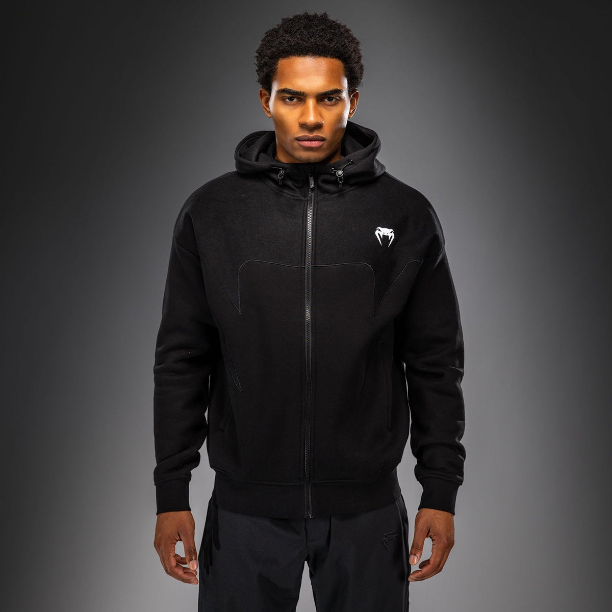 Venum Attack Fleece & Weave Track Jacket - Black  product-type_Sweatshirts Venum
