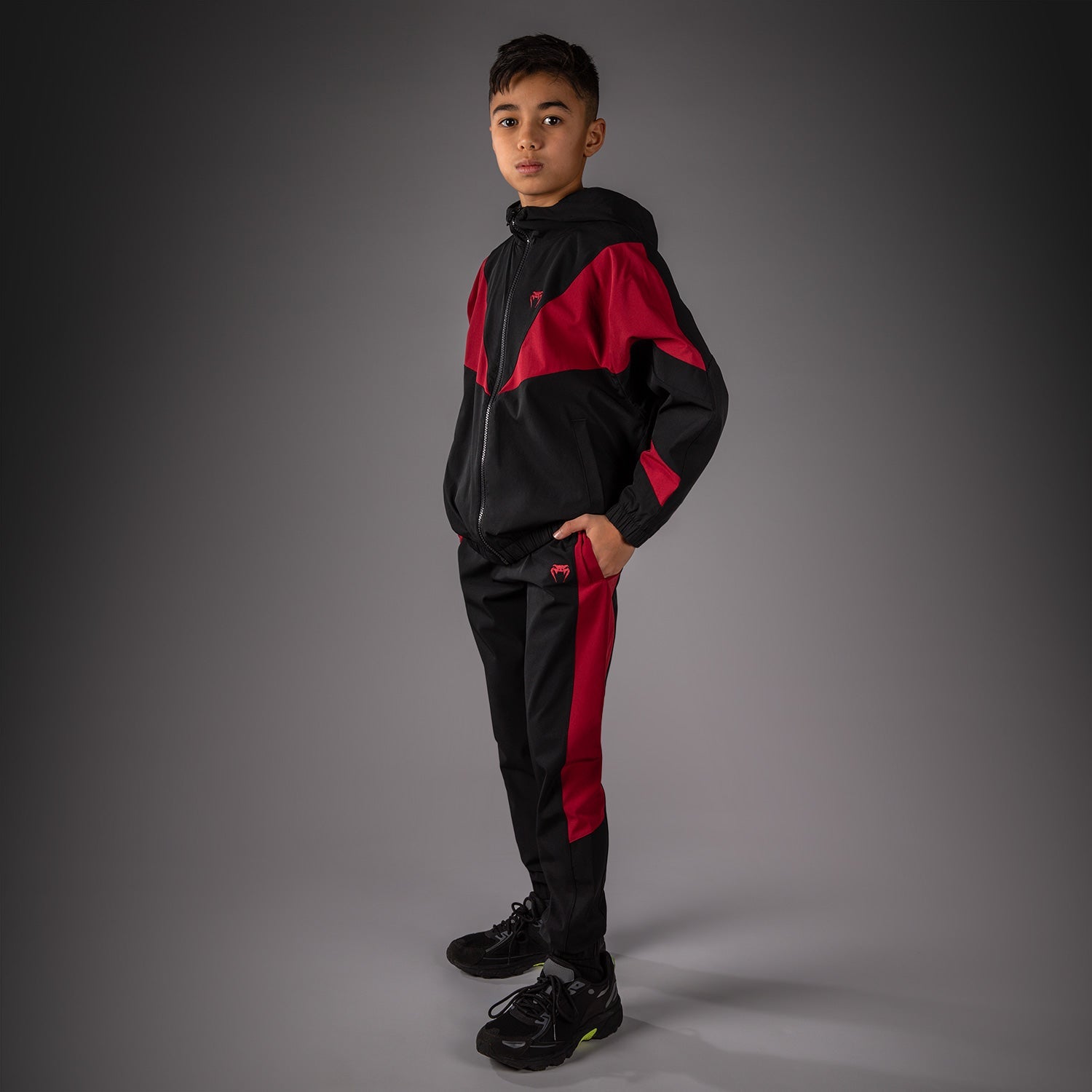 Venum Vectra Kids Track Jacket - Black/Red  product-type_Jackets Venum