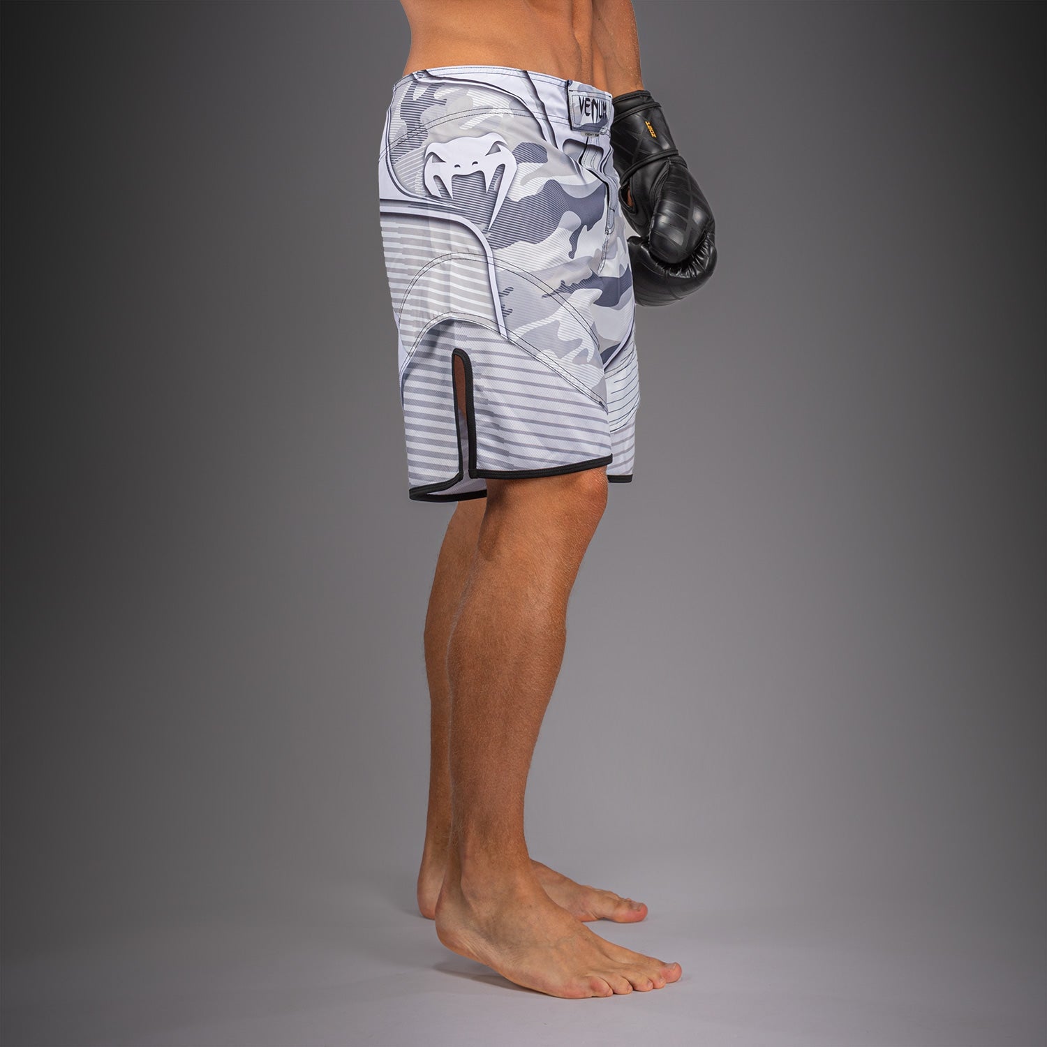 Venum Camo Hero Fight Shorts - White/Light Grey  product-type_MMA Shorts Venum