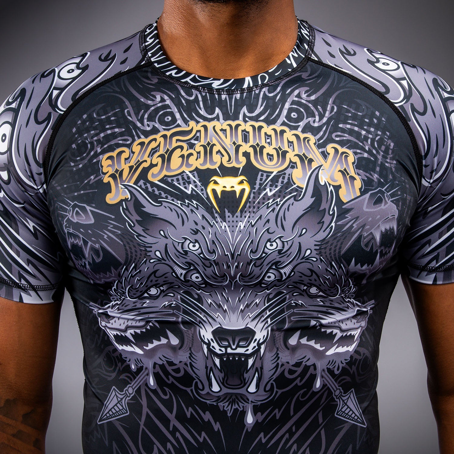 Venum Wolf Atak Short Sleeve Rashguard