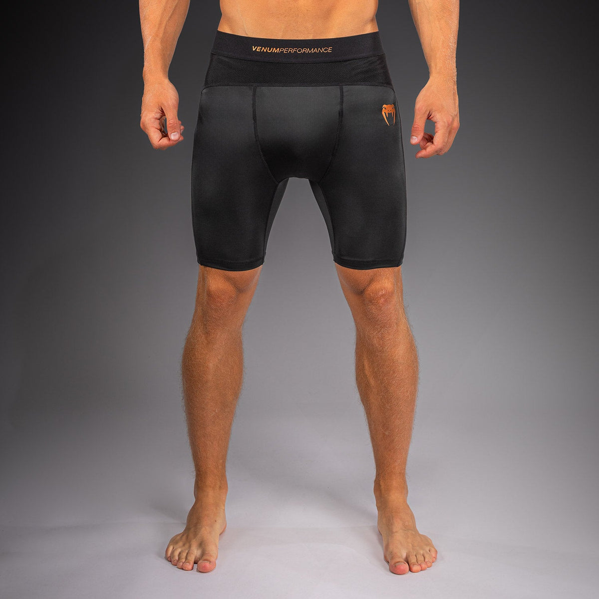Venum G-Fit Revolution Vale Tudo Shorts - Black/Copper  product-type_Compression shorts Venum