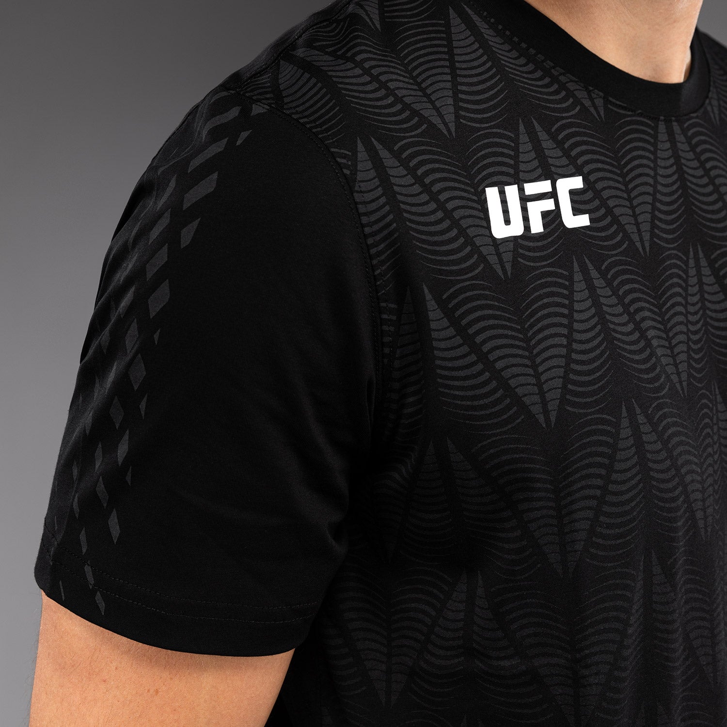 Men's UFC Zenith by Venum Replica Black T-Shirt Personalized
