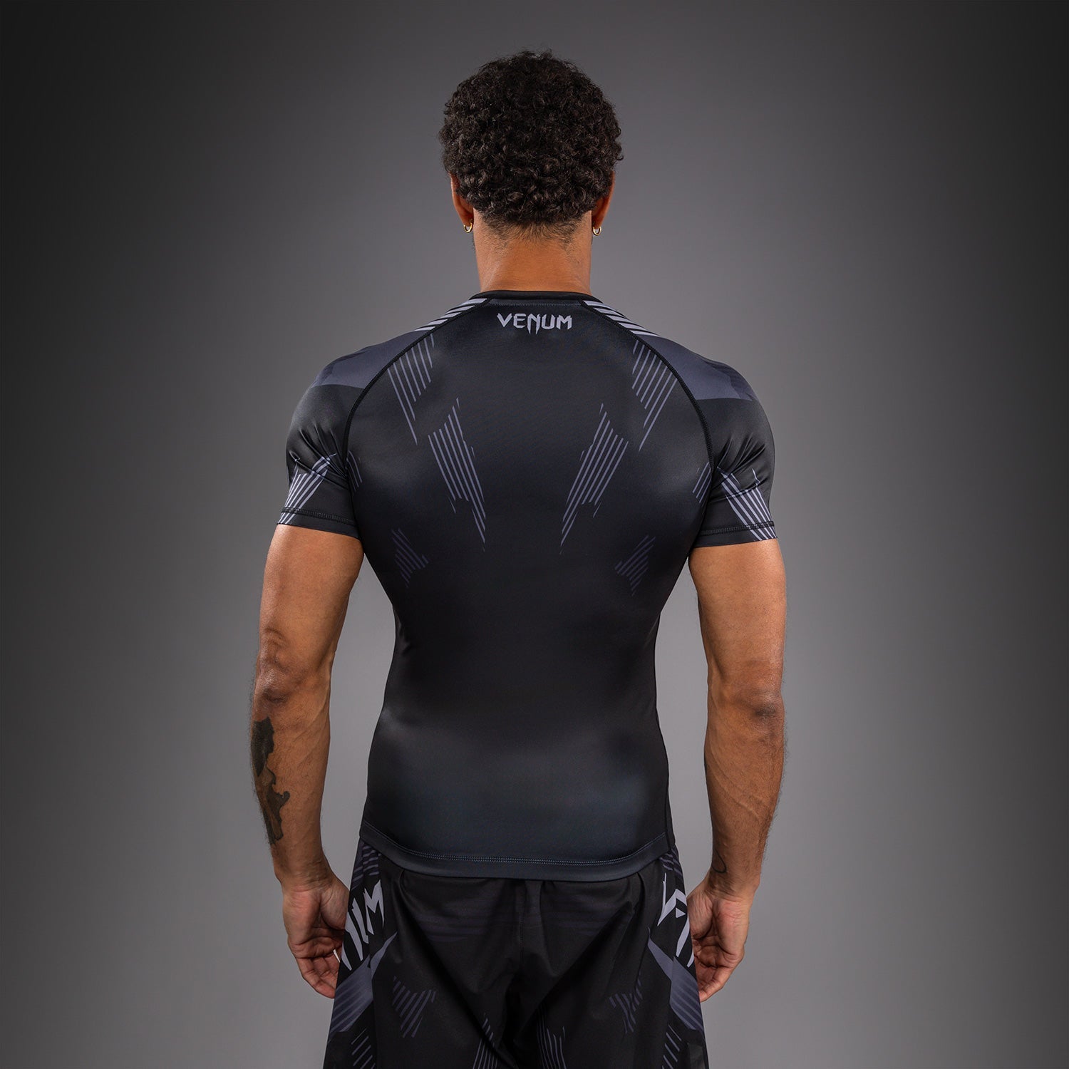 Venum No-Gi 6.0 Short Sleeve Rashguard - Black/Grey  product-type_Compression T-Shirts Venum