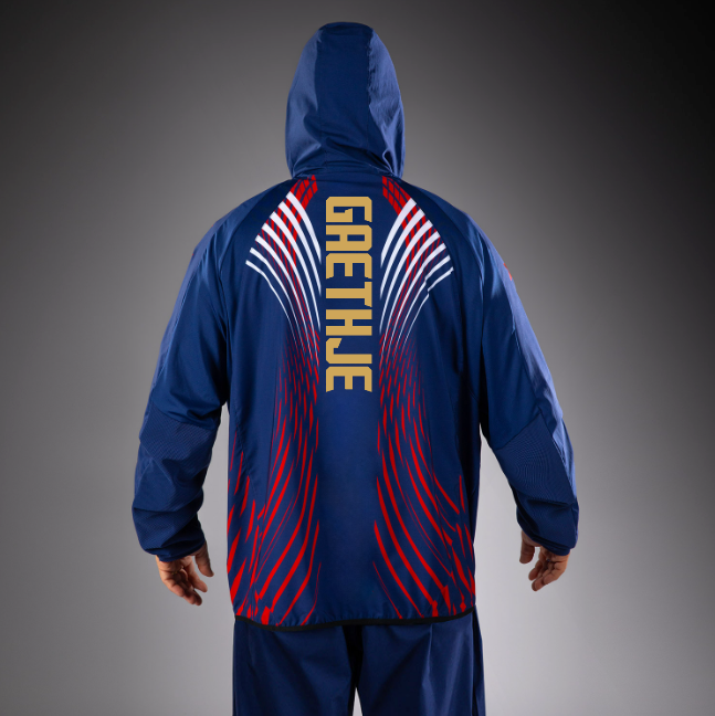 Men's UFC Freedom 250 by Venum Blue Authentic Fight Night Walkout Hoodie - Fighter