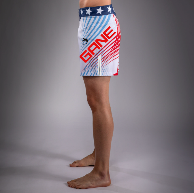 Men's UFC Freedom 250 by Venum White Authentic Fight Night Short Fit Fight Short - Fighter
