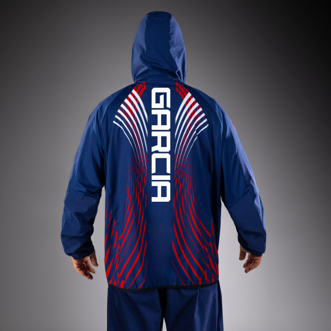 Men's UFC Freedom 250 by Venum Blue Authentic Fight Night Walkout Hoodie - Fighter
