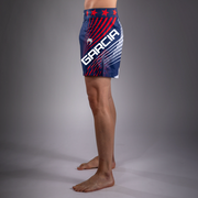 Men's UFC Freedom 250 by Venum Blue Authentic Fight Night Short Fit Fight Short - Fighter