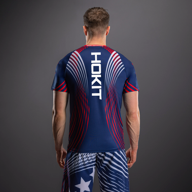 Men's UFC Freedom 250 by Venum Blue Authentic Fight Night Walkout Jersey - Fighter