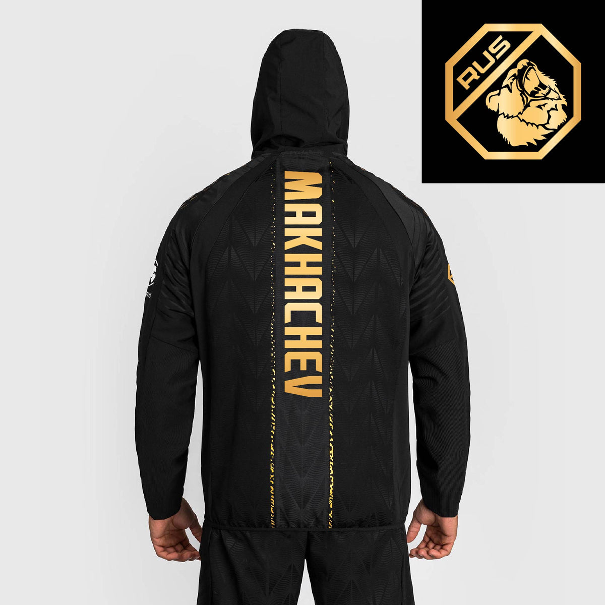 Men's UFC Zenith by Venum Champion Authentic Fight Night Walkout Hoodie Personalized - Makhachev