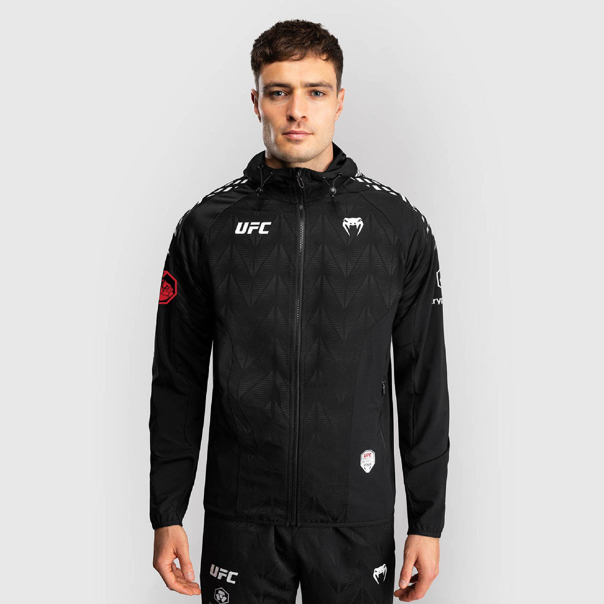 Men's UFC Zenith by Venum Champion Authentic Fight Night Walkout Hoodie Personalized - Makhachev
