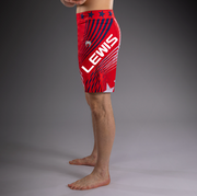 Men's UFC Freedom 250 by Venum Red Authentic Fight Night Long Fit Fight Short - Fighter