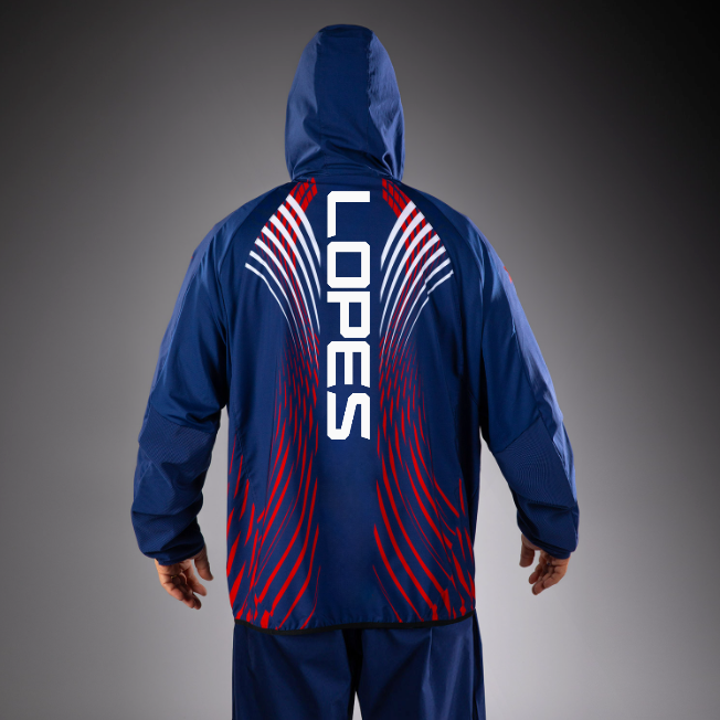 Men's UFC Freedom 250 by Venum Blue Authentic Fight Night Walkout Hoodie - Fighter